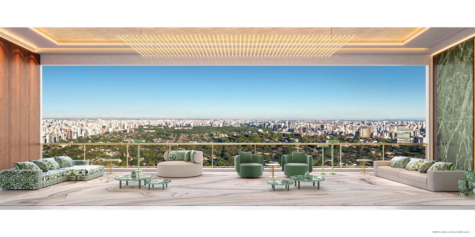 Terraço ao entardecer